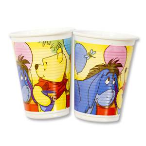 Стаканы пласт."Винни Пух и друзья" 200мл. 8 шт.