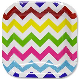 Тарелки "Шеврон мульти" 25 см. 6 шт.