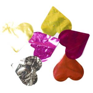 Конфетти для шаров "Сердца"фольга,разноцвет d=3 см., 50 гр.