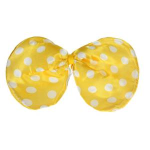 Ободок Бантик желтый горох