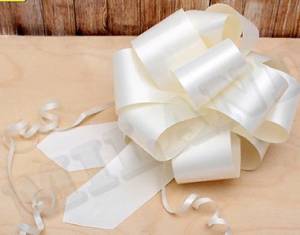 Бант шар БЛ-8023 / 5 см. Молочный Классика