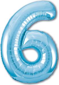 Цифра 6 - 40" Slim Голубой (Россия) / 755310/1207-4917