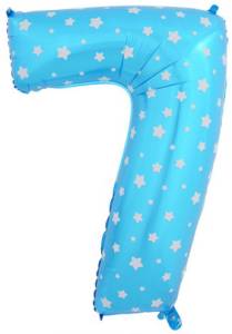 Цифра "7" - синяя/ Китай
