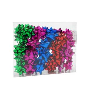 Бант-звезда Металл 63 мм "Классика" Ассорти / 1 шт/19602-МВ