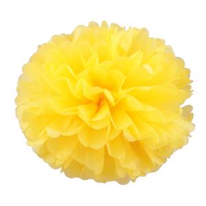 Помпон из бумаги 30 см (желтый)