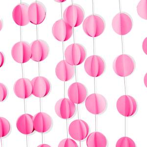 Гирлянда-подвеска "Круги розовые" 220 см./521168