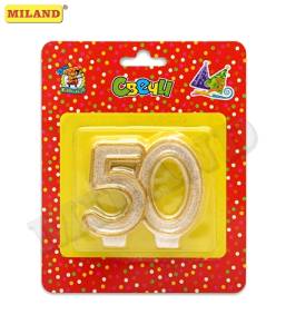 Свеча для торта "Цифра 50"
