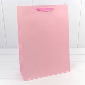 Пакет подарочный 32*45*15 см. Крафт "Люкс" розовый / 000221А/182