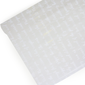 Пленка упаков Рукопись Белый /70см*8м 73027