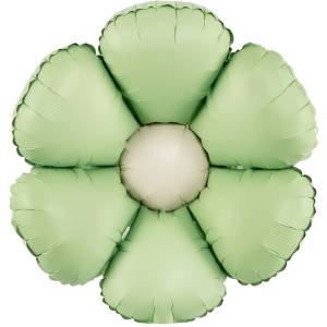 МИНИ Ромашка мятный сатин (Китай) / 27505