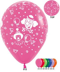 Веселые клоуны, 12" пастель 612028