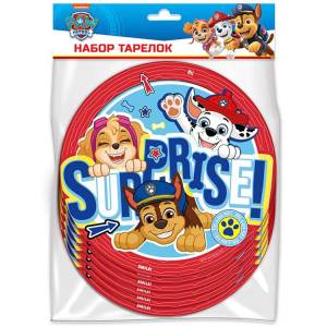 Тарелка  "Щенячий Патруль"  18 см 6 шт / 1502-5442