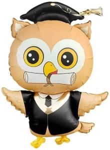 37" Сова Выпускник, сатин / Китай 27766