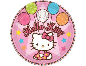 Тарелка  "Hello Kittу" 17 см. 8 шт.