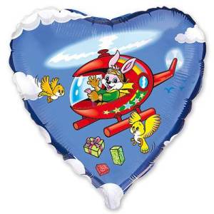 18" Заяц на вертолете ( Flexmetall)/1202-0433