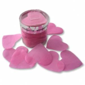 Конфетти  "Сердца бум негор розовые" 5 см, 60 гр.