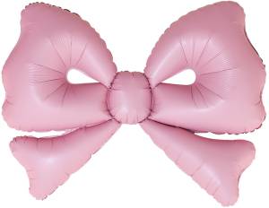 50" Бант, розовый сатин / Китай 27060