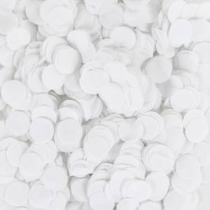 Конфетти тишью Круг, Белый 1 см 50 гр./6015230