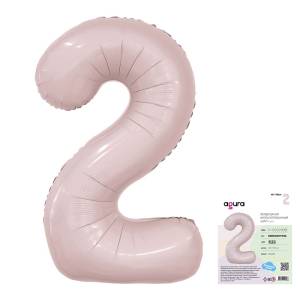 Цифра 2 - 40" Slim Пыльная роза (Россия) 1207-5353