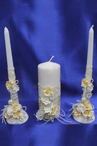 Свеча "Семейный очаг Жемчуг"