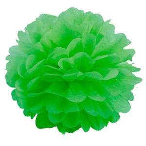 Помпон из бумаги 30 см (зеленый)