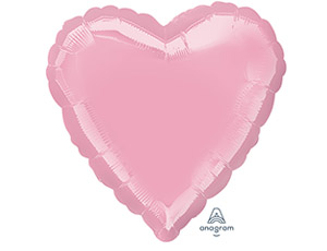 Сердце пастель розовое 18" (Анаграм)/ 1204-0040