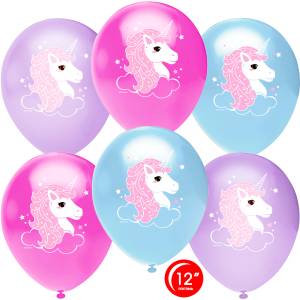12" Нежный единорог, ассорти пастель (Турция) 812102-25