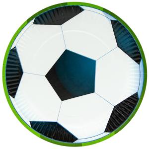 Тарелки "Футбольный мяч" 23 см, 6 шт./77161