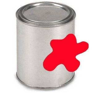 Краска для печати шелк , красная                