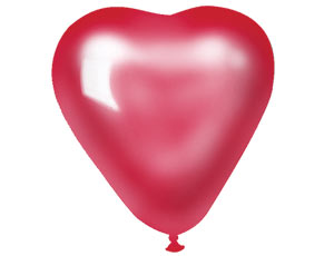 Сердце 16" Красное металлик      
