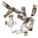 Конфетти для шаров "Прямоугольники"фольга,серебро d=2-5 см., 50 гр.