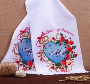 Рушник габардин Лебеди / 4685116