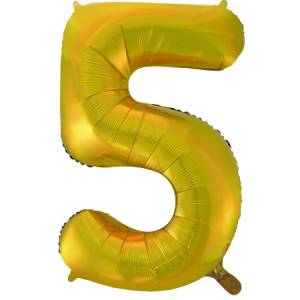 Цифра "5" - золото 34" / Китай