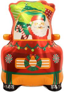 3D Автомобиль Деда Мороза на подставке / Китай 26021