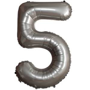 Цифра "5" - SLIM Moonlight Silver / Flexmetal 1207-6105