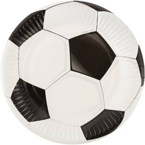 Тарелки "Футбольный мяч" 18 см, 6 шт./77584