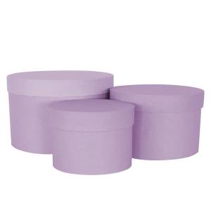 Коробка цилиндр 16*8 см. Сиреневый/ FUT0097S