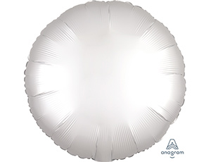Круг Сатин White (белый) 18" (Анаграм) / 1204-0737