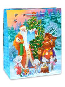 Пакет подарочный ПКП-5444 26,4*32,7*8 см с мат.ламинацией