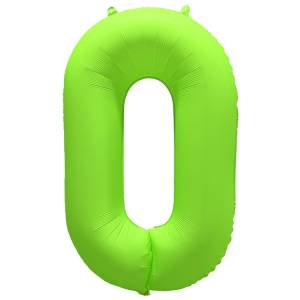 40" Цифра "0" Неон Green / Китай 1207-6142