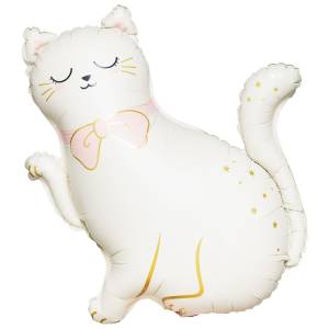 Кошечка с лапкой белая (Китай) / 1207-6245 / 26680