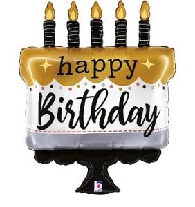 Торт на День Рождения, сатин / Betallik 25281