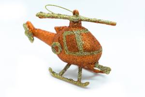 Шар "Вертолет оранжевый"