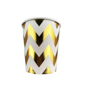 Стаканы "Зигзаг золотой" 260 мл 6 шт.