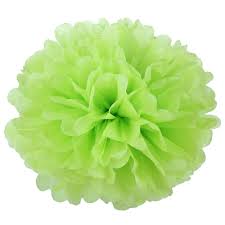 Помпон из бумаги 45 см (салатовый)