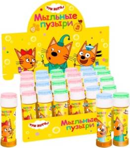 Мыльные пузыри  "Три кота, Яркий праздник", 60 мл./ 500420