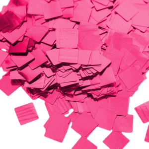 Конфетти "Квадрат фол Фуксия" металл. 1 см 50 гр. / 6015322