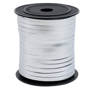 Лента металл 5 мм*200 м Матовый Серебро /191931