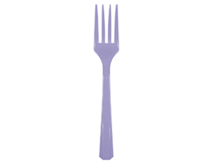 Вилки пластиковые Сиреневые,/20 шт