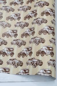 Уп. бумага "Ретро автомобили" 0,7*1м (10 листов)